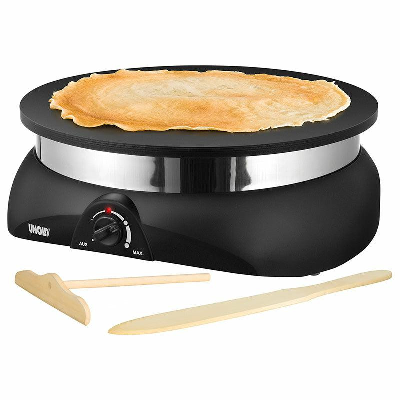 Unold Crepes Maker Profi stainless steel black Schwarz (48155)