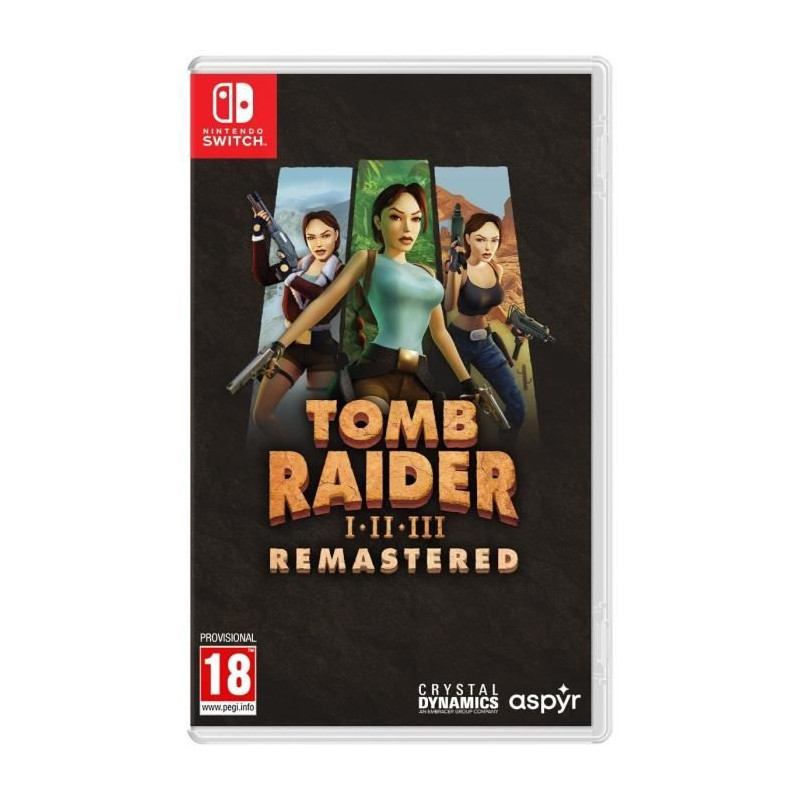 Tomb Raider I-III Remastered Starring Lara Croft - Jeu Nintendo Switch