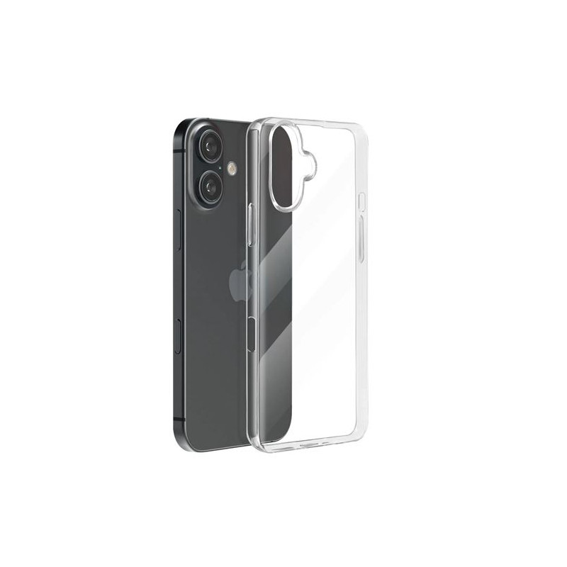 Pack coque et verre trempé 2,5D Moxie pour iPhone 16 Transparent