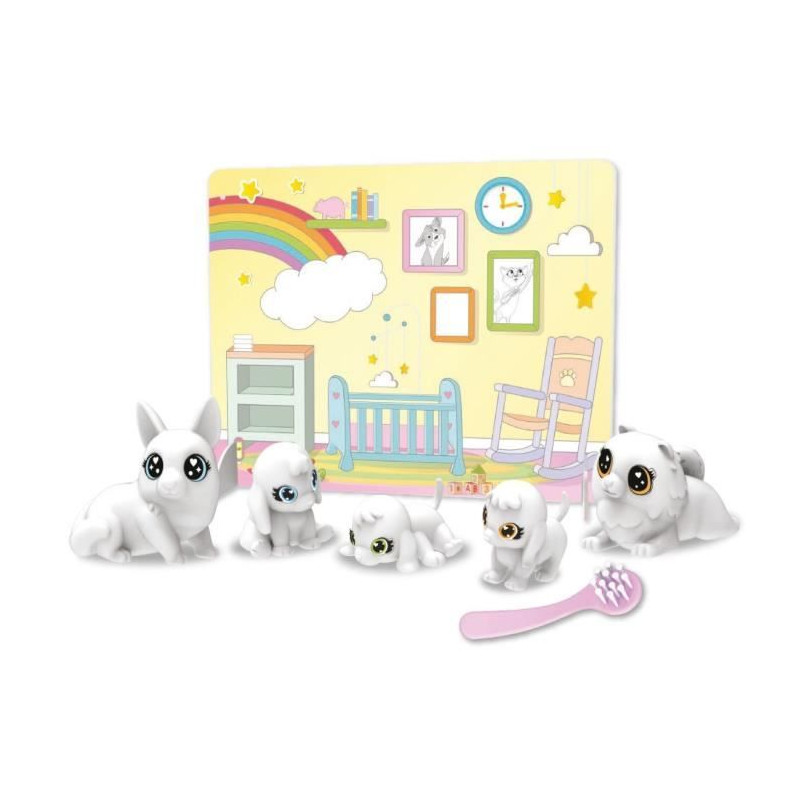 Coloriage - CRAYOLA - Washimals Baby Pets Nursery Pack - Famille lavable a colorier! Des 3 ans