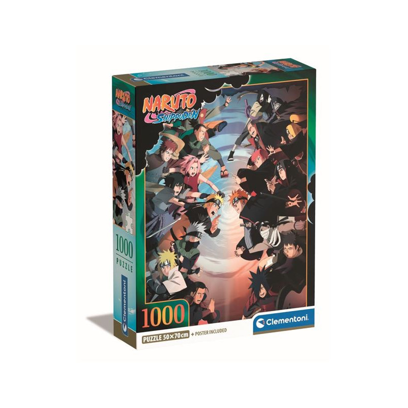 Puzzle 1000 pièces Clementoni Naruto Shippuden