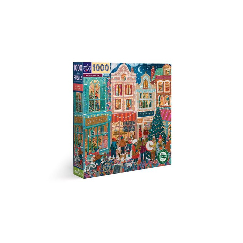 Puzzle 1000 pièces Eeboo Happy Holiday