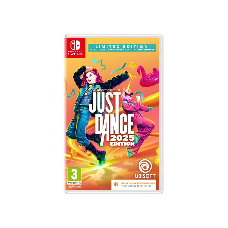 Just Dance 2025 Edition Limitée Exclusive Fnac Code in a box Nintendo Switch