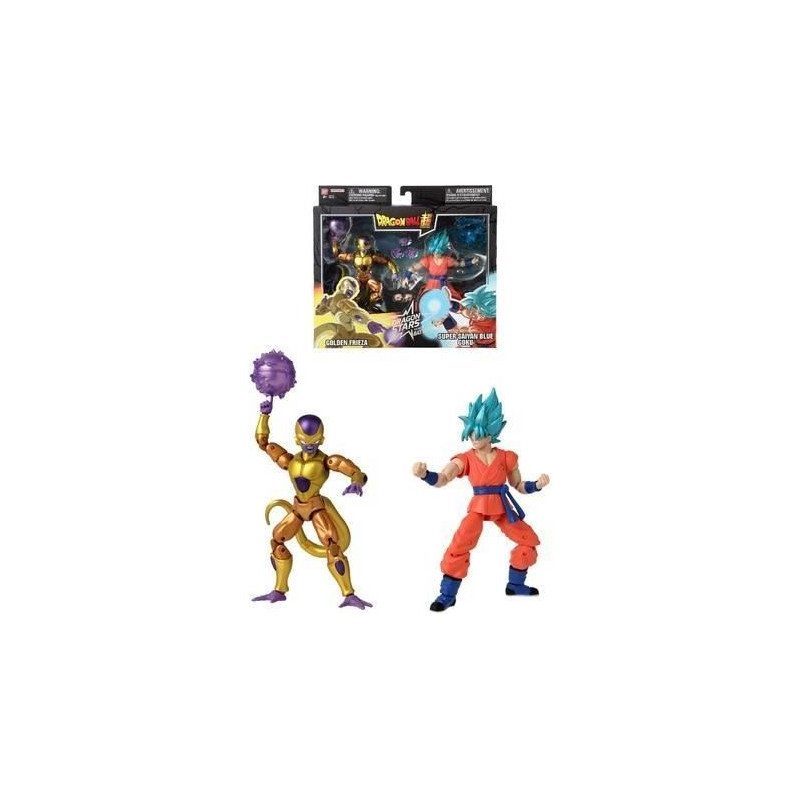 Figurine Dragon Ball Super Dragon Stars 17 cm - Golden Freezer vs Super Saiyan Blue Goku - BANDAI