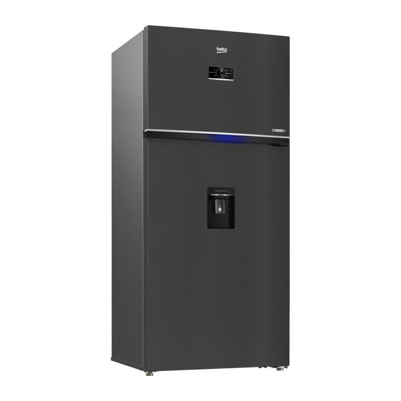 Réfrigérateur pose libre - BEKO - RDNE650E40DZXBRN - Double Porte - 630 L - 83,2 x 76,2 x 187 cm - Carbone