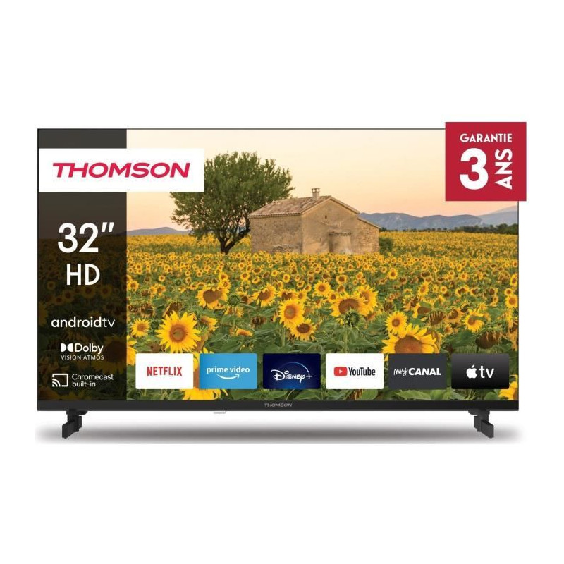 THOMSON 32HA2S13 - TV LED 32 (81 cm) - HD - Smart TV Android - 3xHDMI 1.4