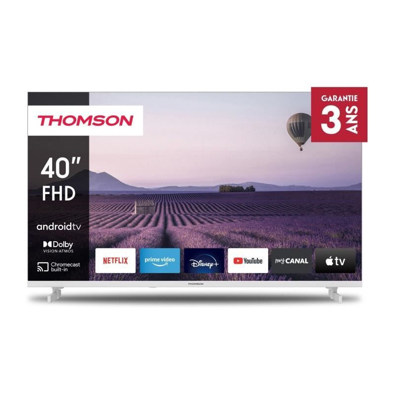 THOMSON 40FA2S13W - TV LED 40 (101 cm) - Full HD - Smart TV Android - 3xHDMI 1.4