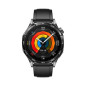 Montre connectée Huawei Watch GT 5 46 mm acier inoxydable avec bracelet en fluoroélastomère Noir