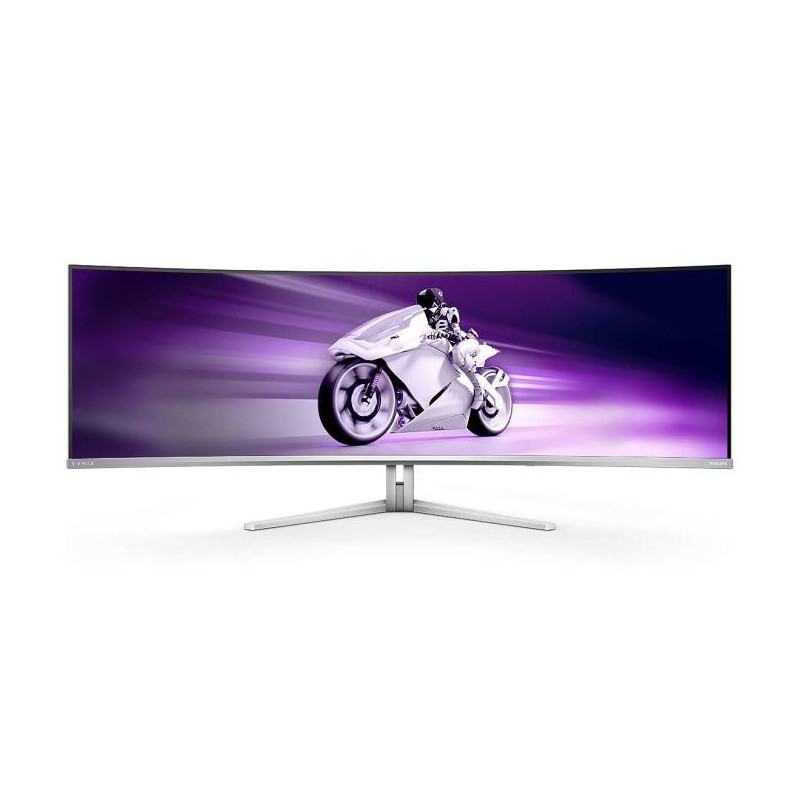 Philips Evnia 8000 49M2C8900L 00 écran plat de PC 124,2 cm (48.9") 5120 x 1440 pixels Dual QHD QDOLED Blanc