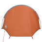 Tente de camping tunnel 4 personnes orange imperméable