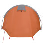 Tente de camping tunnel 4 personnes orange imperméable