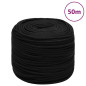 Corde de travail Noir 10 mm 50 m Polyester