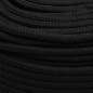 Corde de travail Noir 10 mm 50 m Polyester