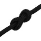 Corde de travail Noir 10 mm 50 m Polyester