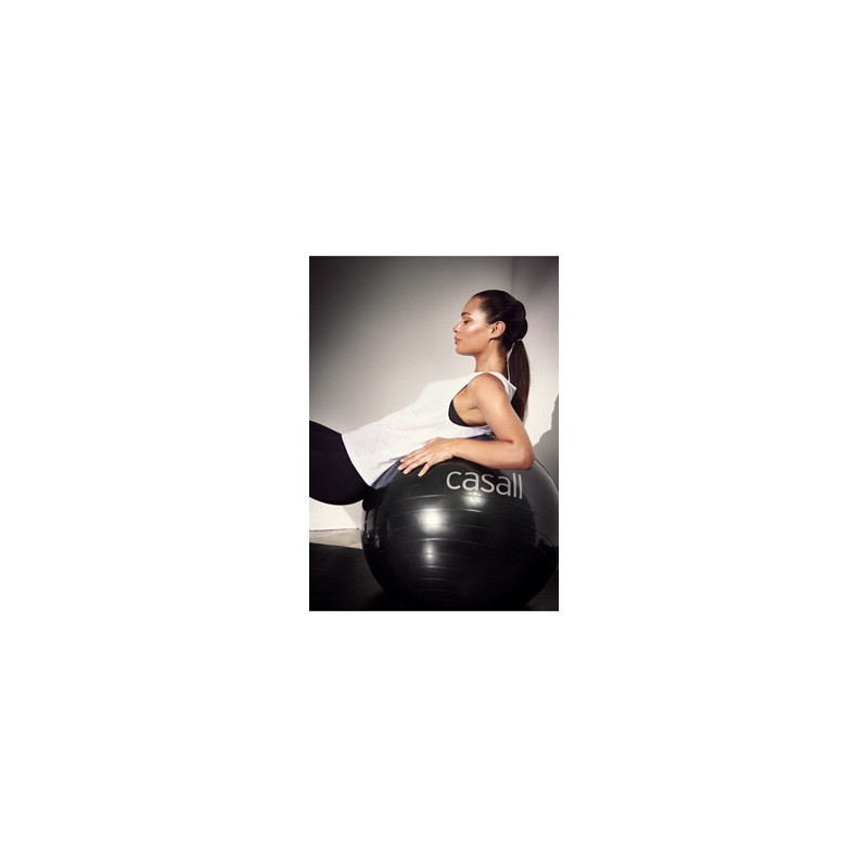 Ballon fitness Casall Ballon de gymnastique 60 65cm Noir