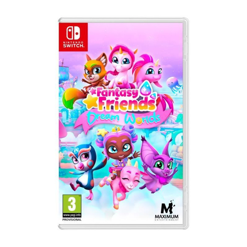 Fantasy Friends Dream Worlds + Cahier de Coloriage - Jeu Nintendo Switch