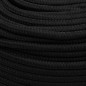 Corde de travail Noir 8 mm 50 m Polyester