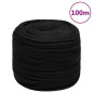 Corde de travail Noir 10 mm 100 m Polyester