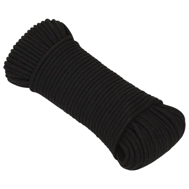 Corde de travail Noir 5 mm 500 m Polyester