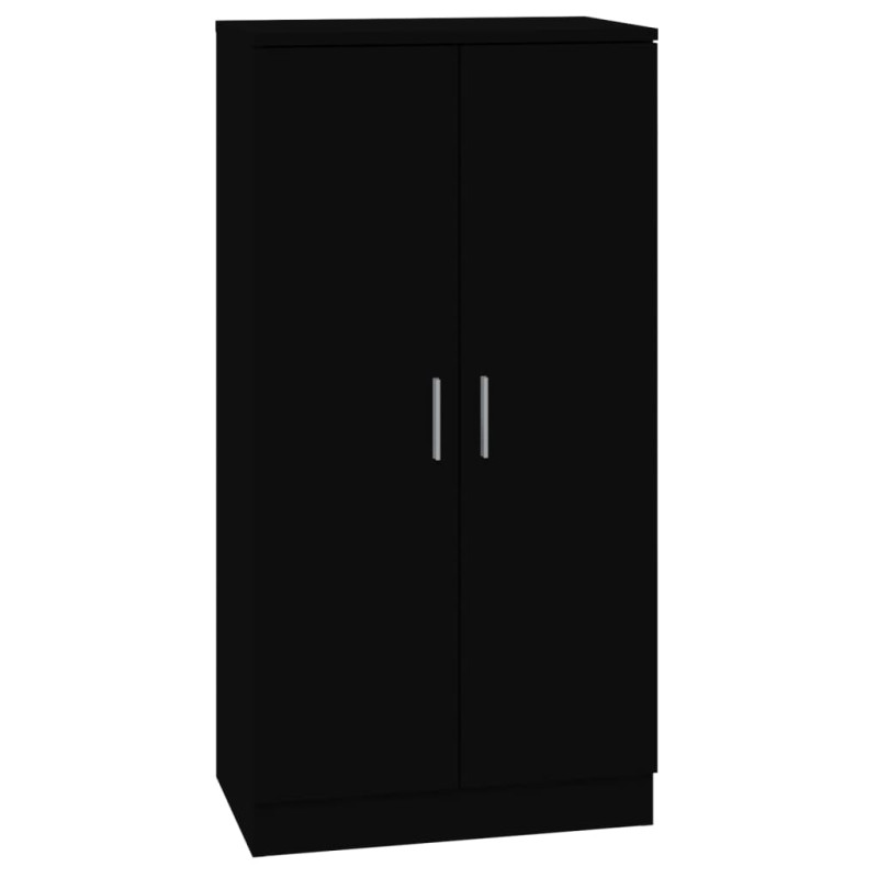 Armoire à chaussures Noir 55x35x108 cm Bois d ingénierie