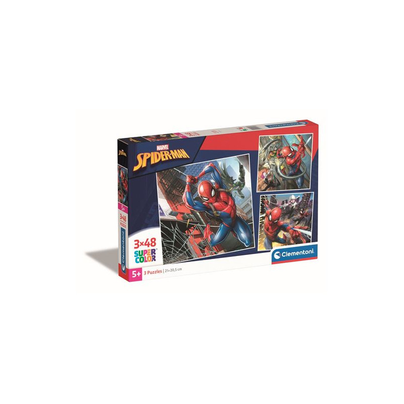 Coffret 3 puzzles 48 pièces Clementoni Marvel Spider Man