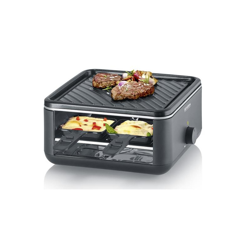 RACLETTE GRILL 800W TH° 24X24CM 4 PERSONNES SEVERIN - 2360