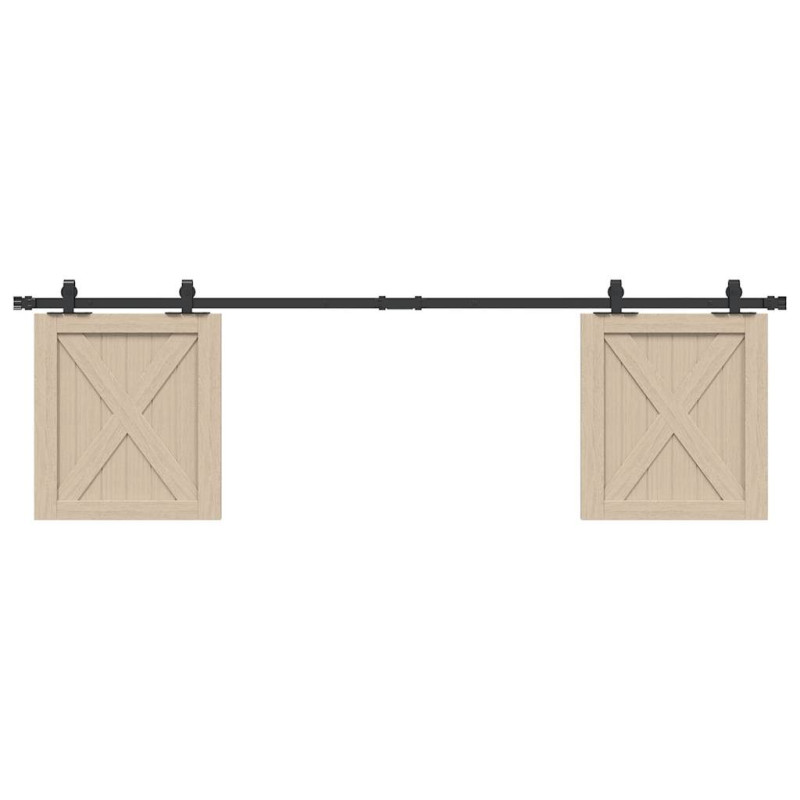 Kit de porte d armoire coulissante 183 cm acier au carbone