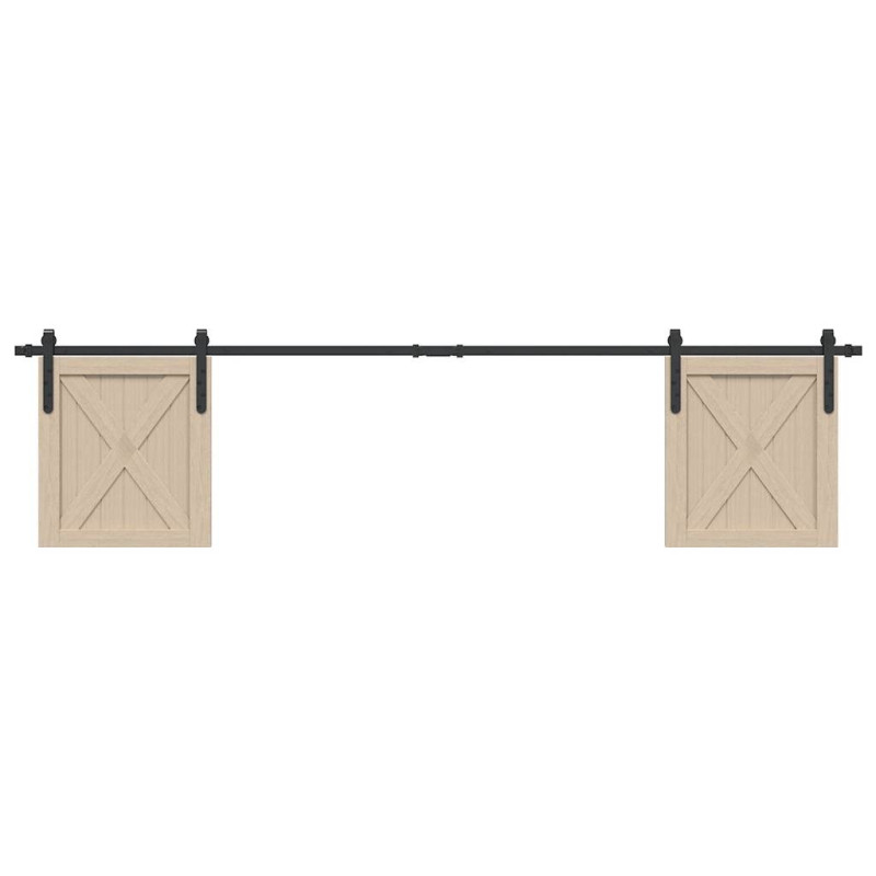 Kit de porte d armoire coulissante 213 cm acier au carbone