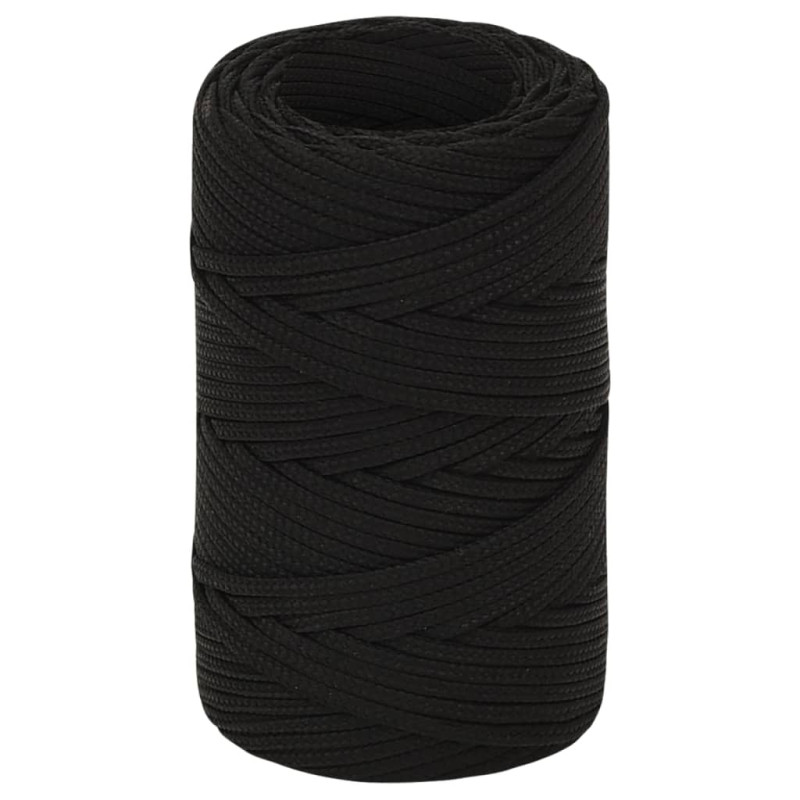 Corde de travail Noir 2 mm 500 m Polyester