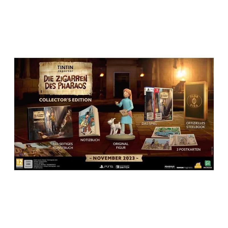 Tintin Reporter Les Cigares Du Pharaon - Jeu Nintendo Switch - Collector Edition