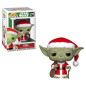 Figurine à tête branlante Funko Pop Star Wars Holiday Santa Yoda