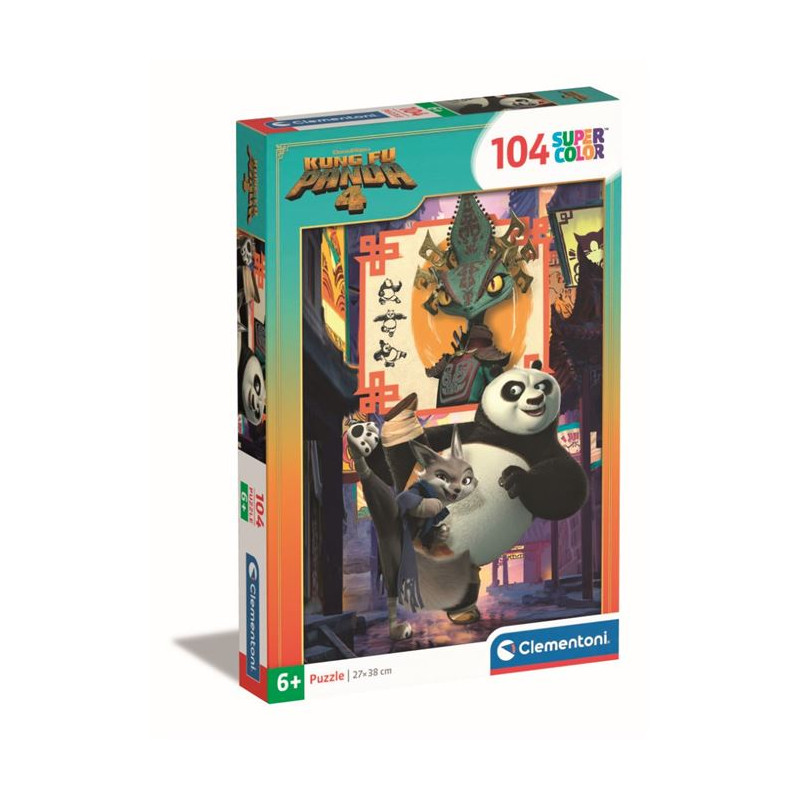 Puzzle 104 pièces Clementoni Kung Fu Panda