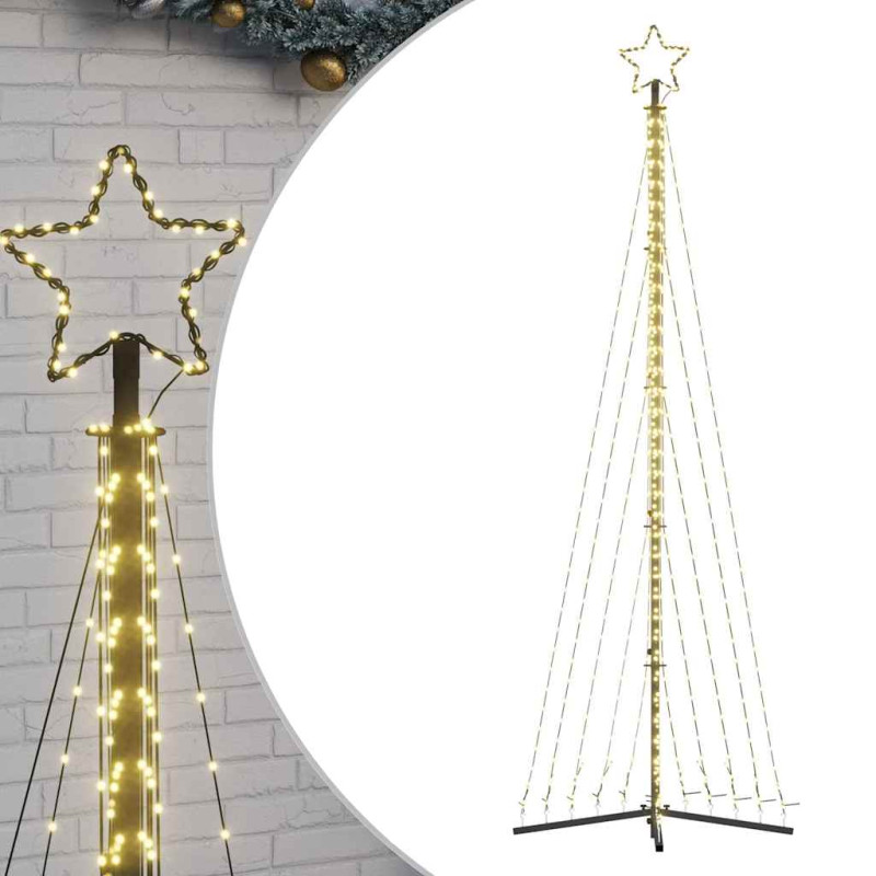 Guirlande de sapin de Noël 495 LED blanc chaud 300,5 cm