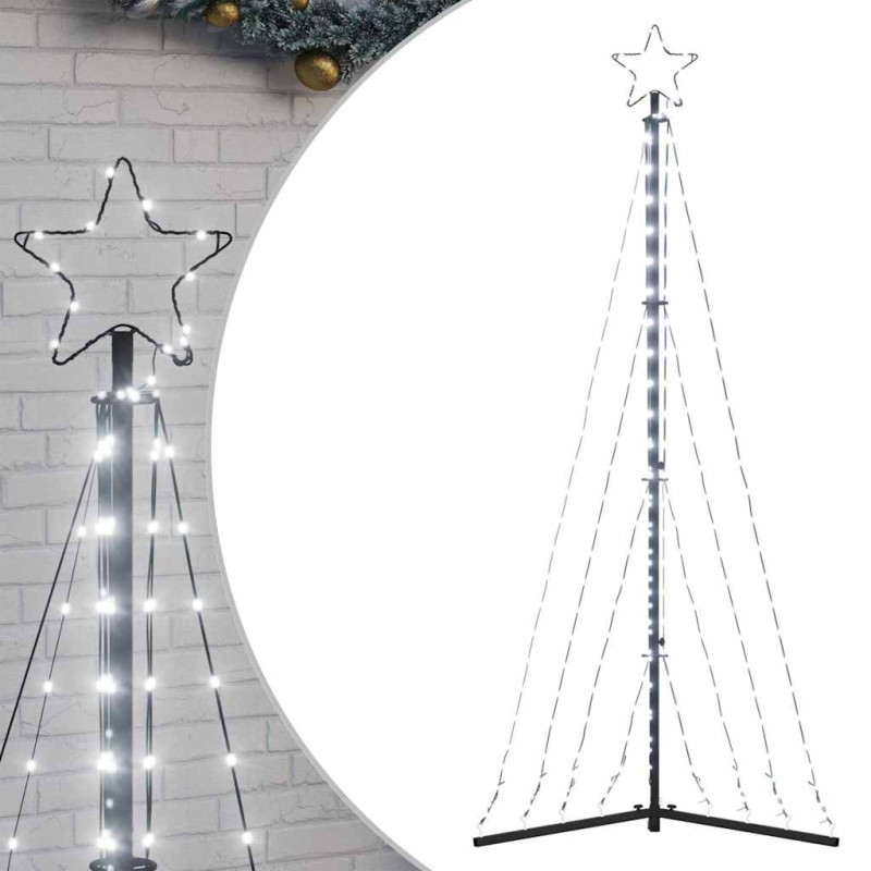 Guirlande de sapin de Noël 339 LED blanc froid 187 cm