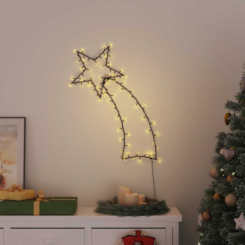 Lumières de Noël silhouette d étoile filante 115 LED