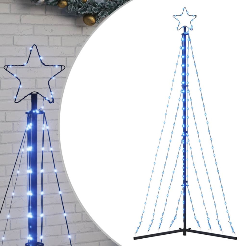 Guirlande de sapin de Noël 339 LED bleu 187 cm