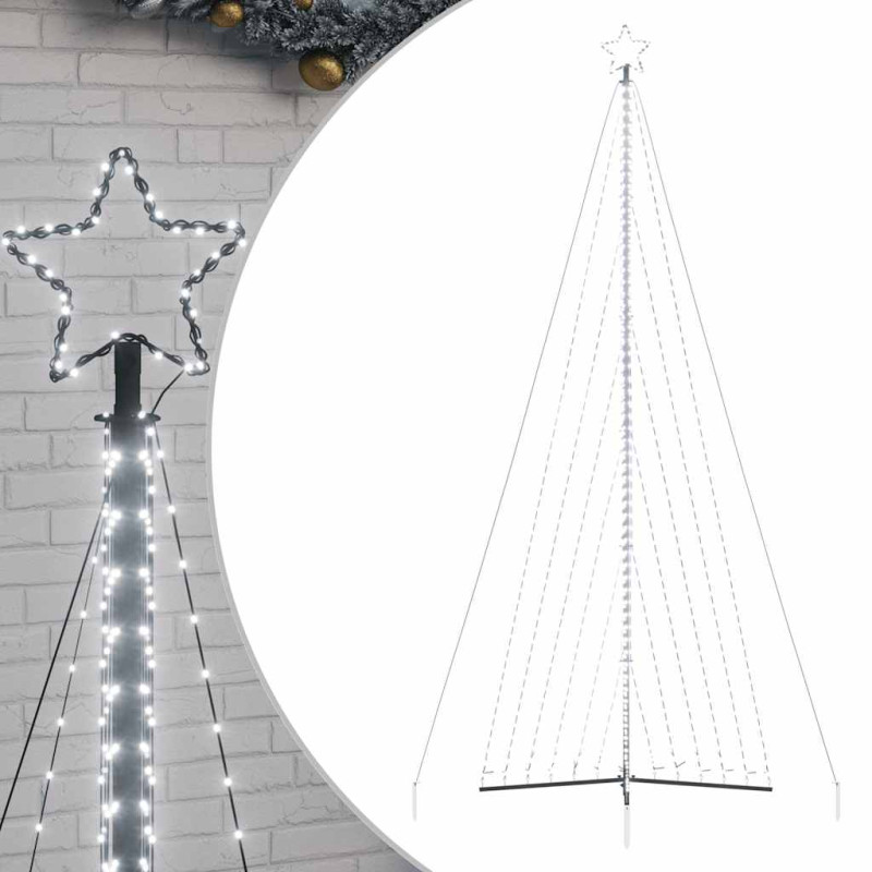 Guirlande de sapin de Noël 789 LED blanc froid 476 cm