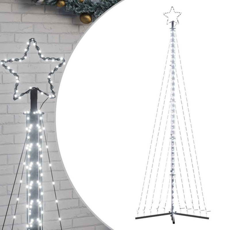 Guirlande de sapin de Noël 495 LED blanc froid 300,5 cm