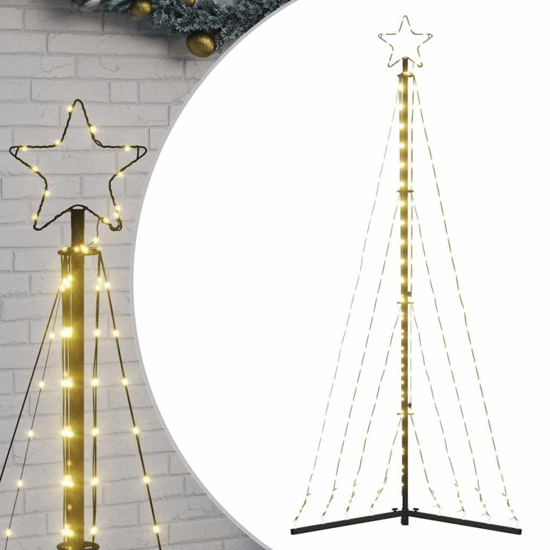 Guirlande de sapin de Noël 339 LED blanc chaud 187 cm