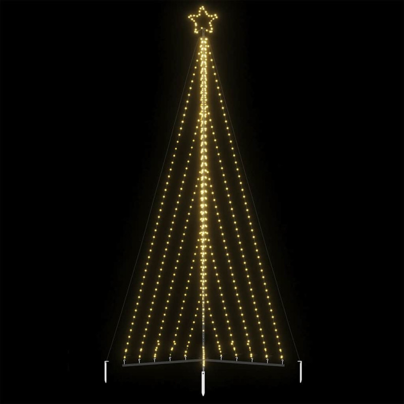 Guirlande de sapin de Noël 570 LED blanc chaud 399 cm