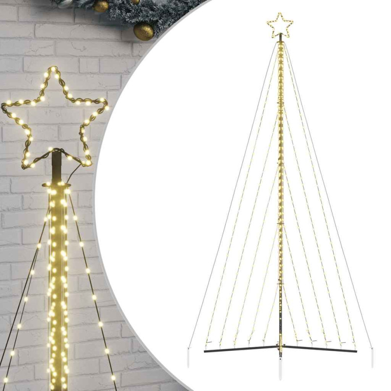 Guirlande de sapin de Noël 570 LED blanc chaud 399 cm