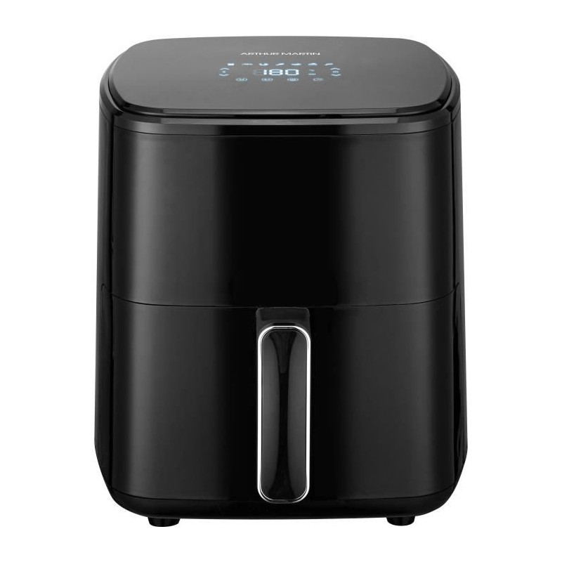 Friteuse sans huile – ARTHUR MARTIN - Airfryer 5 L- 1400 W - Ecran tactile - 7 pré-réglages de cuisson - Noir