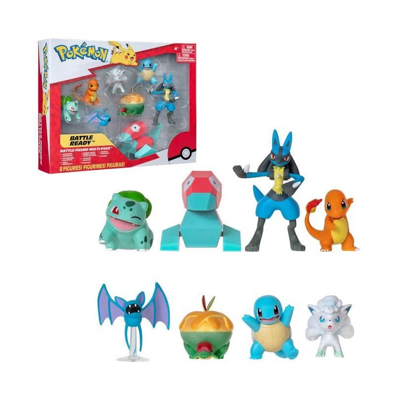 Pack 8 Figurines Pokémon - BANDAI - JW3063 - Multicolore - Battle Pokémon