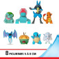 Pack 8 Figurines Pokémon - BANDAI - JW3063 - Multicolore - Battle Pokémon