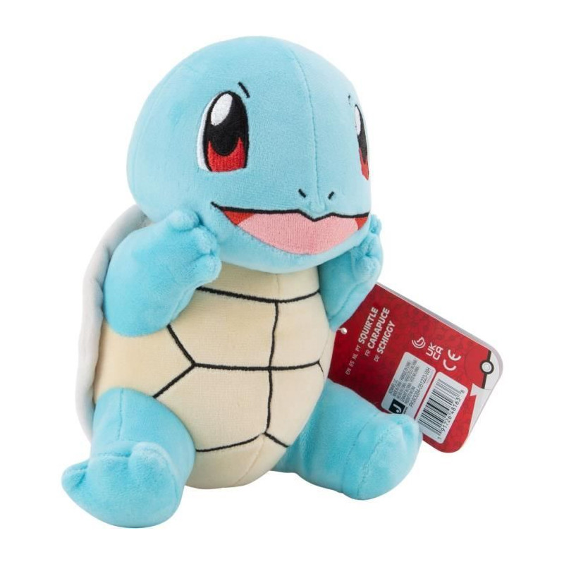 Peluche - BANDAI - Pokémon Carapuce - 20 cm, pure douceur et tendresse