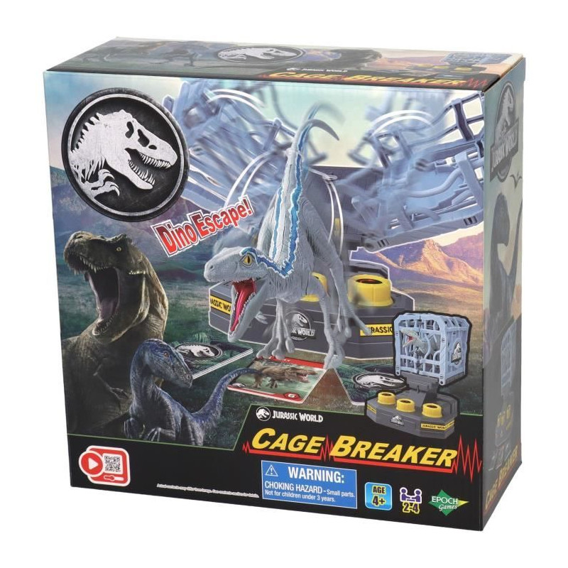 Jeu de société avec T-Rex et cage - EPOCH - Jurassic World Cage Breaker