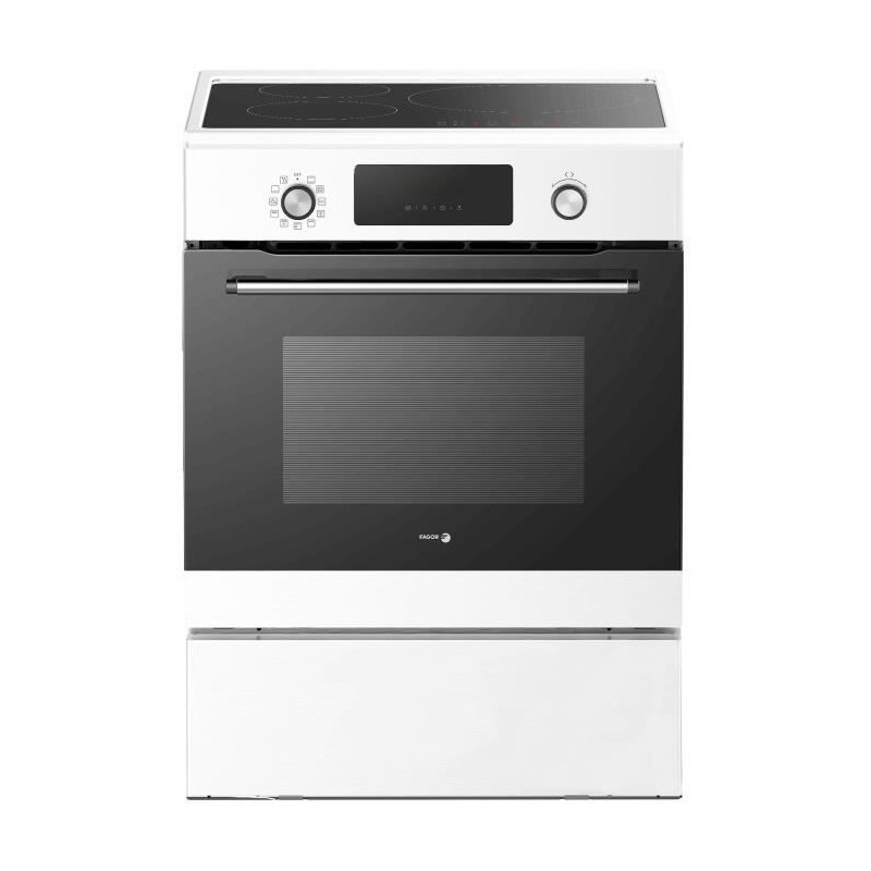 Cuisiniere induction - FAGOR-FCIP70CTEB - 3 foyers - 70 L - 9000 W - 60,5 x 60 cm - Blanc