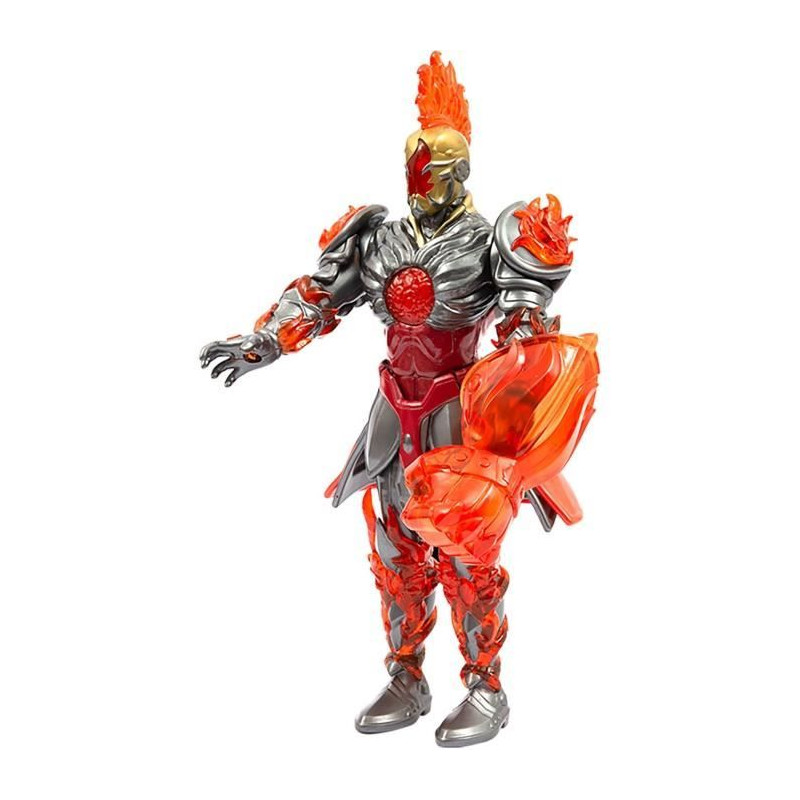 Figurine articulée - GORMITI - Gormiti avec attaque lumineuse Feu - Fireon - 27 cm - a partir de 4 ans - GRV073