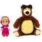 Coffret poupée et peluche - MASHA AND THE BEAR - Masha 12 cm et Michka 20 cm - a partir de 3 ans - MHA21