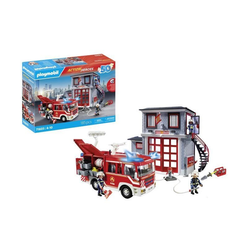 PLAYMOBIL - 71603 - Megaset de pompiers